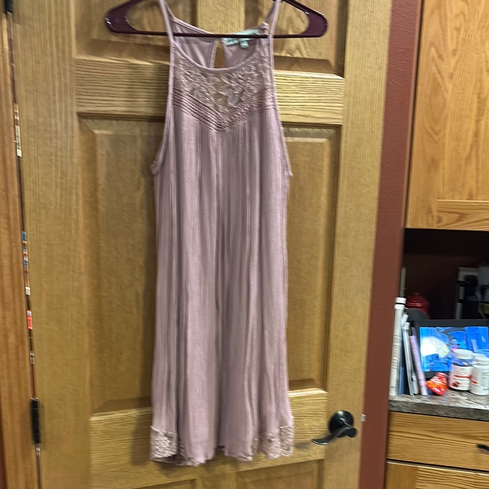Almost Famous Mauve Lace Dress